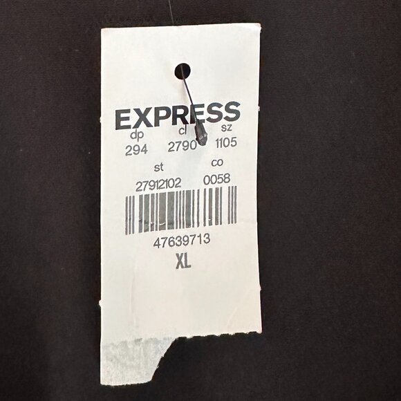 NWT XL (16) Black Express Tuxedo Double Breasted Blazer Romper - Picture 13 of 16